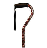 ADJUSTABLE OFFSET CANE ROSE AND SKULL - CANES