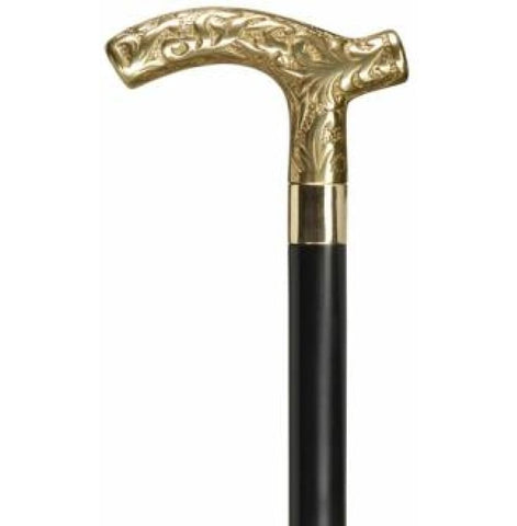 COLLECTOR CANE -  BRASS EMBOSSED CANE