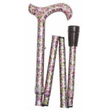 FOLDING CANE FLORAL-PINK FLORAL - CANES