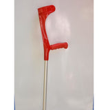 KOWSKY FOREARM CRUTCHES OPEN CUFF Soft Ergonomic Grip Part Color - Red - CRUTCHES-Forearm