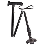 SOFT STEP FOLDING CANE - Solid Black - CANES