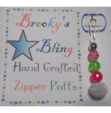 Brookys Bling Zipper Pulls for All of Your Zippers - Party Time - ACCESSORIES