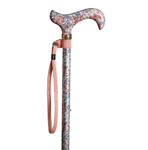 ADJUSTABLE CANE-Crystal Collar Deep Pink Marble Acrylic  Cool Crutches by  Jackie, Classy Canes by Jackie, Wheely Cool Stuff 