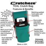 CRUTCHEZE CRUTCH BAG - TEAL - CRUTCH-Bags