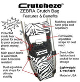 CRUTCHEZE CRUTCH BAG - ZEBRA - CRUTCH-Bags
