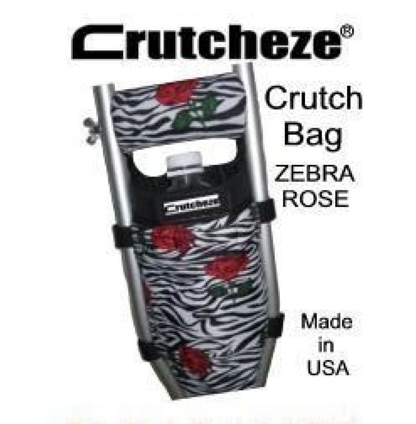 CRUTCHEZE CRUTCH BAG - ZEBRA ROSE - CRUTCH-Bags