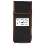 FOLDING CANE POUCH - CC4621C Black with Brown Trim - ACCESSORIES