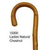 HOOK/CROOK CANE - NATURAL CHESTNUT - 15300 Ladies Natural Chestnut - CANES