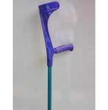 KOWSKY FOREARM (ELBOW) CRUTCHES Multi Color (Pair) - Purple with Turquoise Tubing - CRUTCHES-Forearm