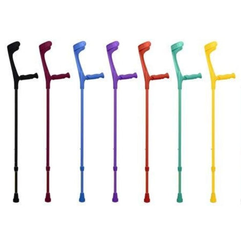 KOWSKY FOREARM CRUTCHES, OPEN CUFF, Soft Anatomic Grip, Full Color