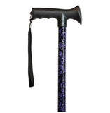 PAISLEY NIGHTS OVERMOLD ERGONOMIC GRIP ADJUSTABLE CANE - CANES