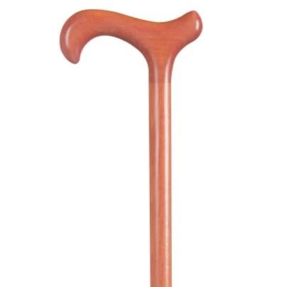 WOOD PASTEL COLORED DERBY CANE-PEACH
