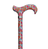 ADJUSTABLE CANE - PATTERN- FLOWERS - CANES