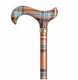 ADJUSTABLE CANE - PATTERN MULTI TARTAN - CANES