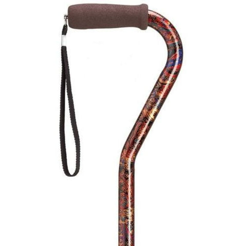 ADJUSTABLE OFFSET CANE ROYAL PAISLEY