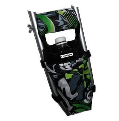 CRUTCHEZE CRUTCH BAG - GREEN GRAFFITI TATTOO
