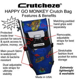 CRUTCHEZE CRUTCH BAG - HAPPY GO MONKEY - CRUTCH-Bags