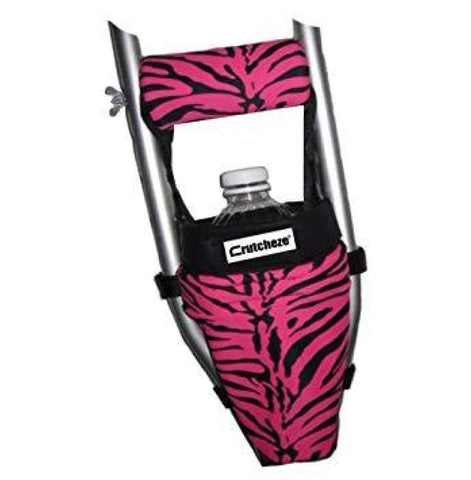 CRUTCHEZE CRUTCH BAG - PINK ZEBRA