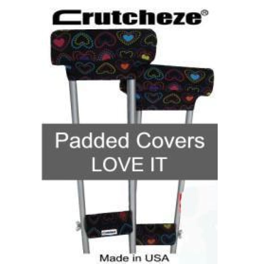 CRUTCHEZE CRUTCH PADDED COVERS - LOVE IT - CRUTCH-Padsn Grips