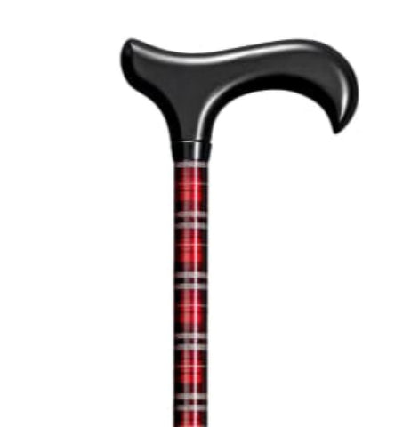 DERBY ADJUSTABLE, RED PLAID