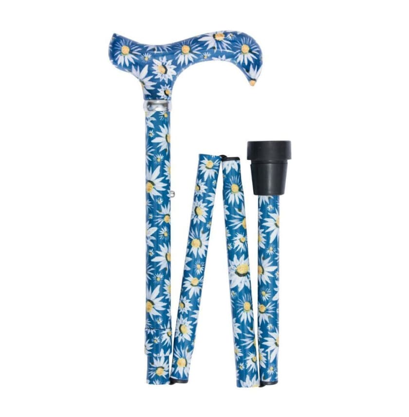 WILDFLOWER DAISIES FOLDING CANE - CANES