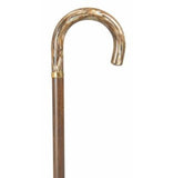 GOLDEN BEIGE MARBLE ACRYLIC HOOK CANE - CANES