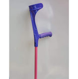 KOWSKY FOREARM (ELBOW) CRUTCHES Multi Color (Pair) - Purple with Pink Tubing - CRUTCHES-Forearm