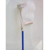 KOWSKY FOREARM CRUTCHES OPEN CUFF Light Grey Tops with Color - Blue - CRUTCHES-Forearm