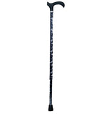 MELBOURNE ADJUSTABLE CANE - BLACK & WHITE