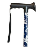 MOON FLOWER OVERMOLD ERGONOMIC GRIP ADJUSTABLE CANE - CANES