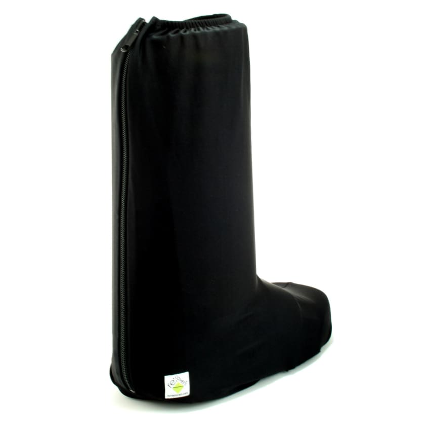 My Recovers WALKING BOOT COVER High Top Zippered Back BLACK - XL - BOOT COVERS