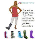 My Recovers WALKING BOOT COVER High Top Zippered Back TRANQUILITY - BOOT COVERS