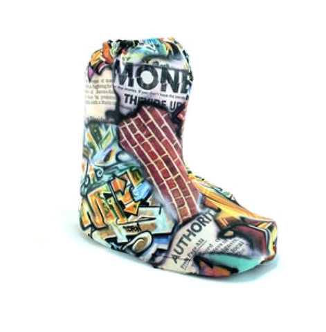 My Recovers WALKING BOOT COVER Low Top, Zippered Back, GRAFFITI