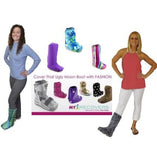My Recovers WALKING BOOT COVER High Top Zippered Back GRAFFITI - BOOT COVERS