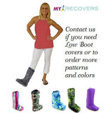 My Recovers WALKING BOOT COVER High Top Zippered Back GRAFFITI - BOOT COVERS