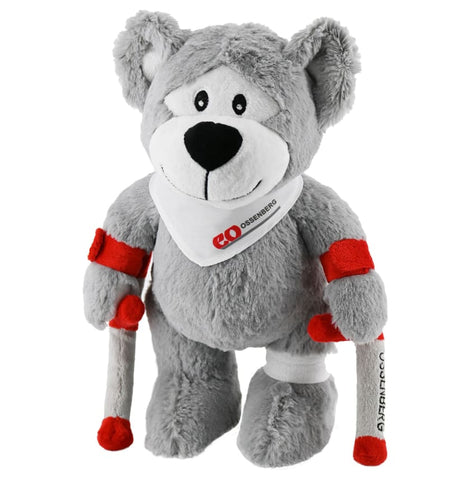 OssenBear big - CUDDLY TOY - TEDDY BEAR WITH CRUTCHES