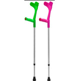 OSSENBERG FOREARM CRUTCHES - NEONS with ANATOMIC SOFT GRIPS - CRUTCHES-Forearm