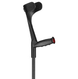 OSSENBERG FOREARM CRUTCHES OPEN CUFF - Textured Colors - Textured Black/Black Cuff - CRUTCHES-Forearm