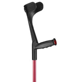 OSSENBERG FOREARM CRUTCHES OPEN CUFF - Textured Colors - Textured Red/Black Cuff - CRUTCHES-Forearm