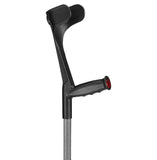 OSSENBERG FOREARM CRUTCHES OPEN CUFF - Textured Colors - Textured Grey/Black Cuff - CRUTCHES-Forearm