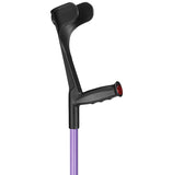 OSSENBERG FOREARM CRUTCHES OPEN CUFF - Black Tops - Lilac / Black Cuff - CRUTCHES-Forearm