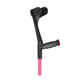 OSSENBERG FOREARM CRUTCHES OPEN CUFF - Black Tops - Pink / Black Cuff - CRUTCHES-Forearm