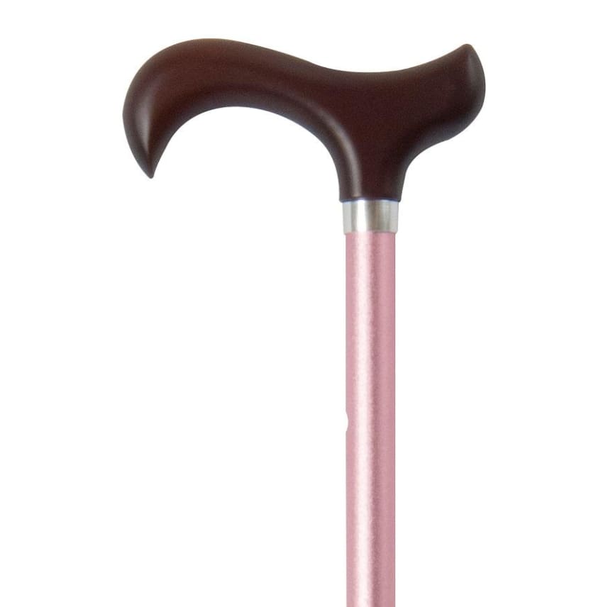 ADJUSTABLE CANE-Crystal Collar Deep Pink Marble Acrylic  Cool Crutches by  Jackie, Classy Canes by Jackie, Wheely Cool Stuff 