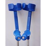Rebotec Safe-In Forearm Crutches Anatomic Soft Grip - Blue - CRUTCHES-Forearm