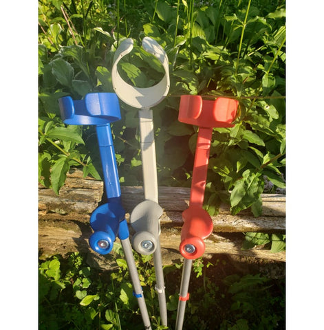 Rebotec Safe-In Forearm Crutches, Anatomic Soft Grip