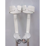 Rebotec Safe-In Forearm Crutches Anatomic Soft Grip - Grey - CRUTCHES-Forearm