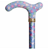 ADJUSTABLE CHELSEA CANE-Blue and Pink Floral - CANES