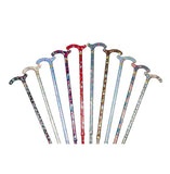 ADJUSTABLE CHELSEA CANE-Blue and Pink Floral - CANES