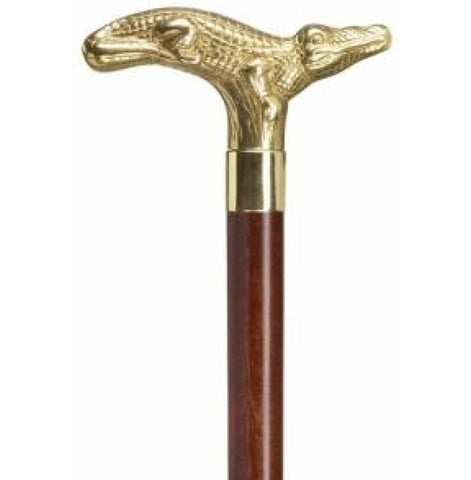 Walking Stick Cane High Gloss Black Wood Silver Handle Knob Brass Tip Made  Italy