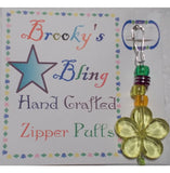 Brookys Bling Zipper Pulls for All of Your Zippers - Flower Power Yellow - ACCESSORIES